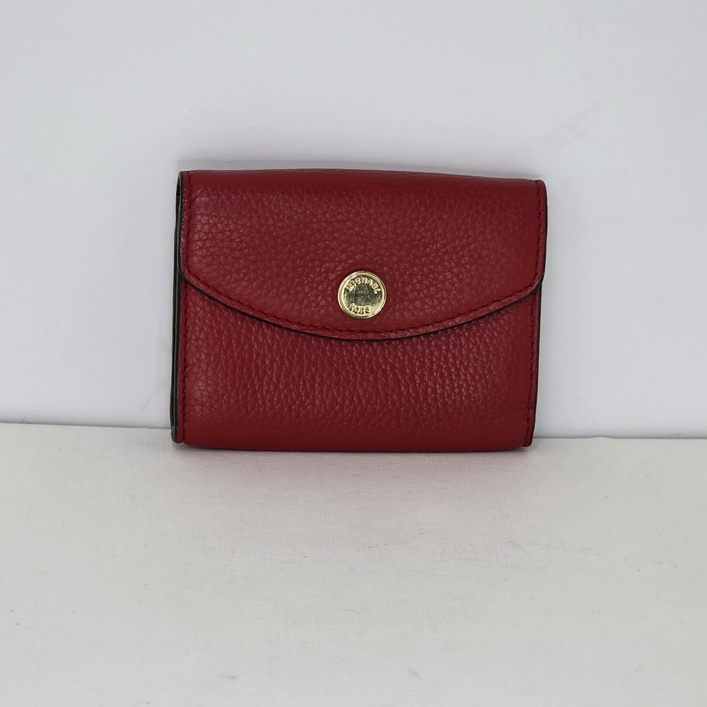 Michael Kors Pebbled Leather Coin Purse/Card Wallet *Red* EUC